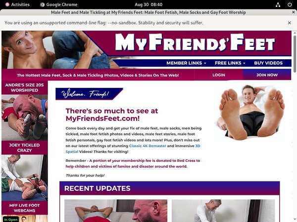 $1 My Friends Feet Trial Membership $1 My Friends Feet Trial Membership