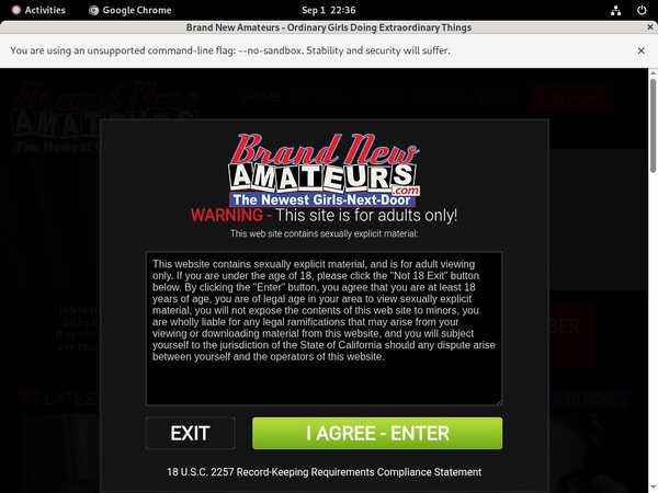 Brand New Amateurs Passworter