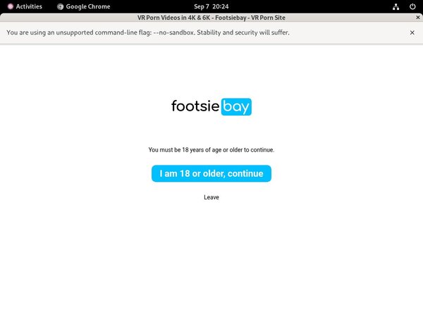 Footsie Bay Web Site