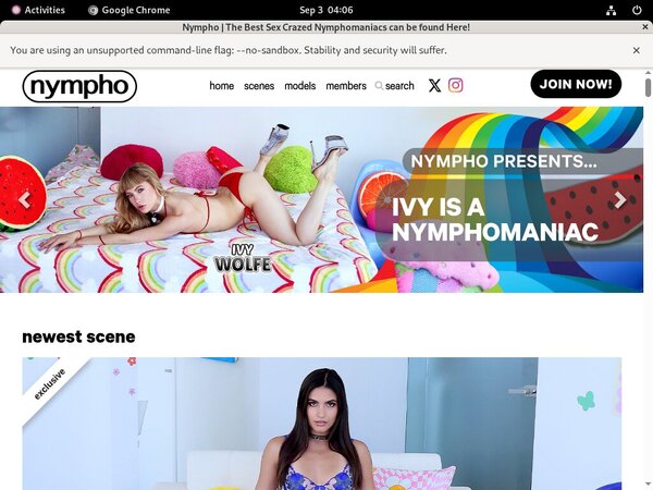Free Account Nympho Offer
