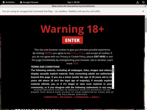 Gentle Desire With Discover Card