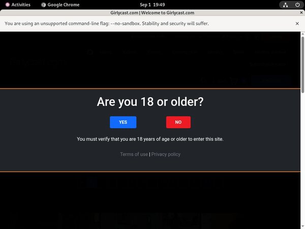 Girlycastshop.com Login Details
