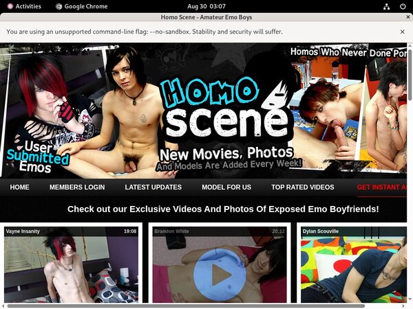 Homo Scene Sign Up Homo Scene Sign Up