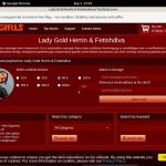 Lady Gold Fetishdiva Members Password