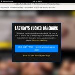 Ladyboys Fucked Bareback Membership Account