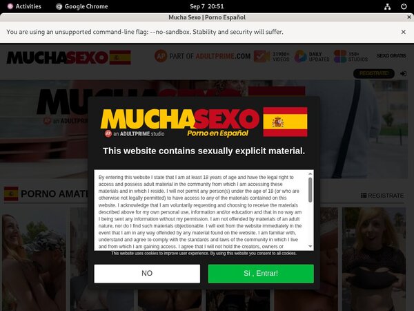 Mucho Sexo Without Joining