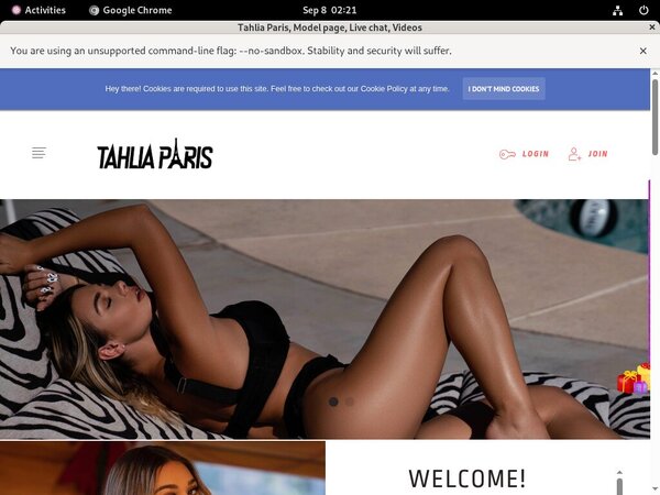 New Free Tahliaparis.com Account