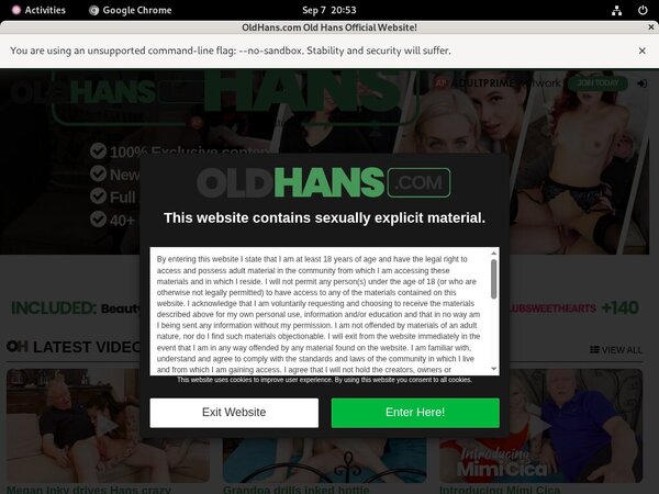 Oldhans.com Discount Join