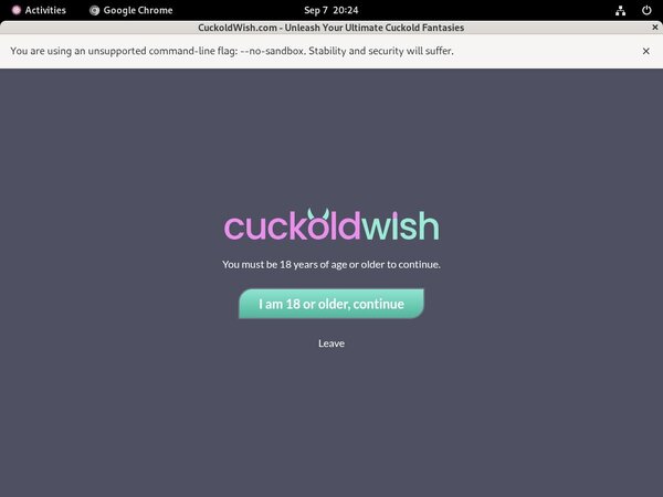 Promo Cuckoldwish
