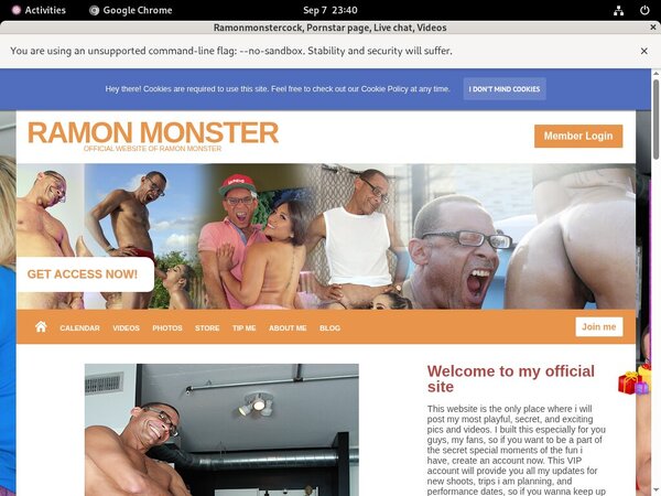 Ramonmonstercock.com Lifetime Membership