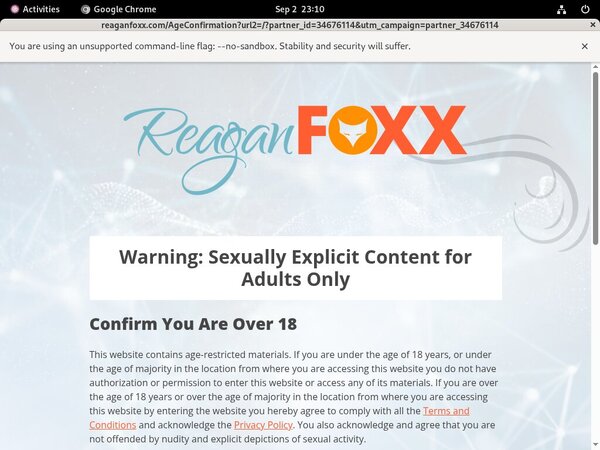 Reaganfoxx Login Info
