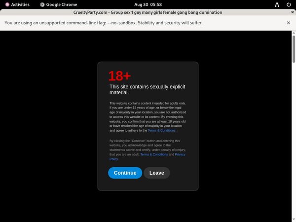 Site Rip Party Cruelty