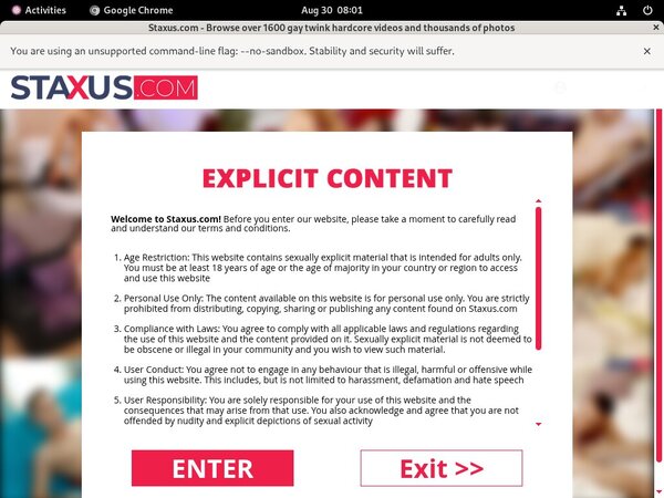 Staxus Promo Deal