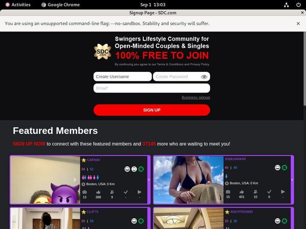 Swingers Date Club Promo Code