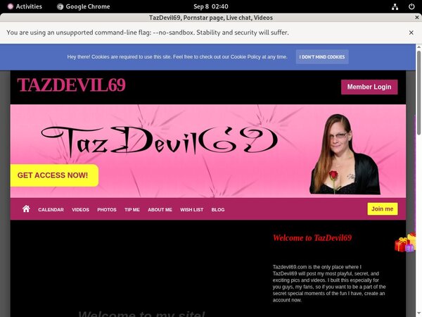 Tazdevil69 Membership Deal