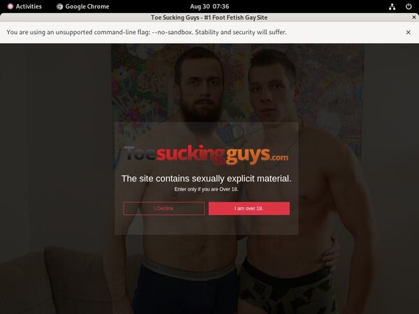 Toesuckingguys.com Payment Page