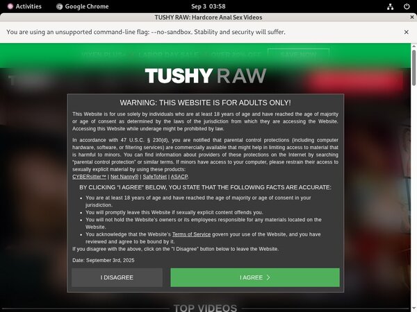Tushy Raw Discount Accounts