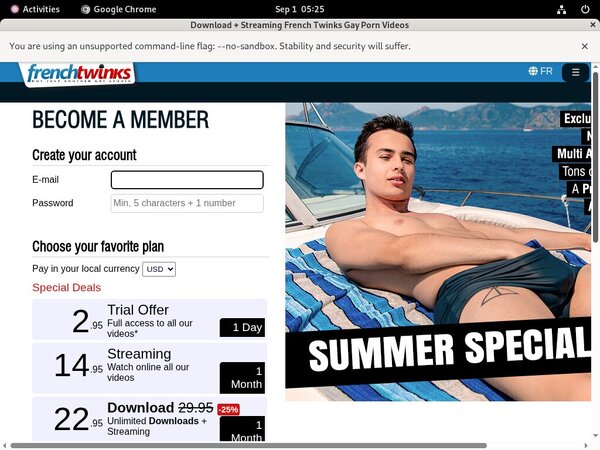 French Twinks Sign Up