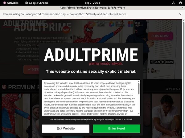Discount Adult Prime Gay Trial Membership